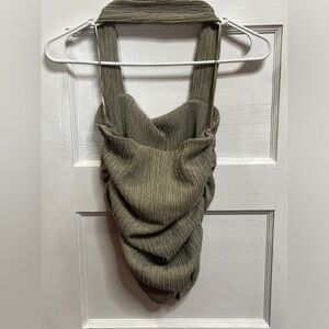 Zara green halter top